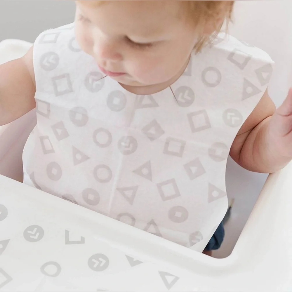 LinnieLou Disposable Baby Bibs - 10 Count